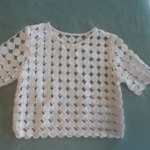 Unique White Top Sz Small